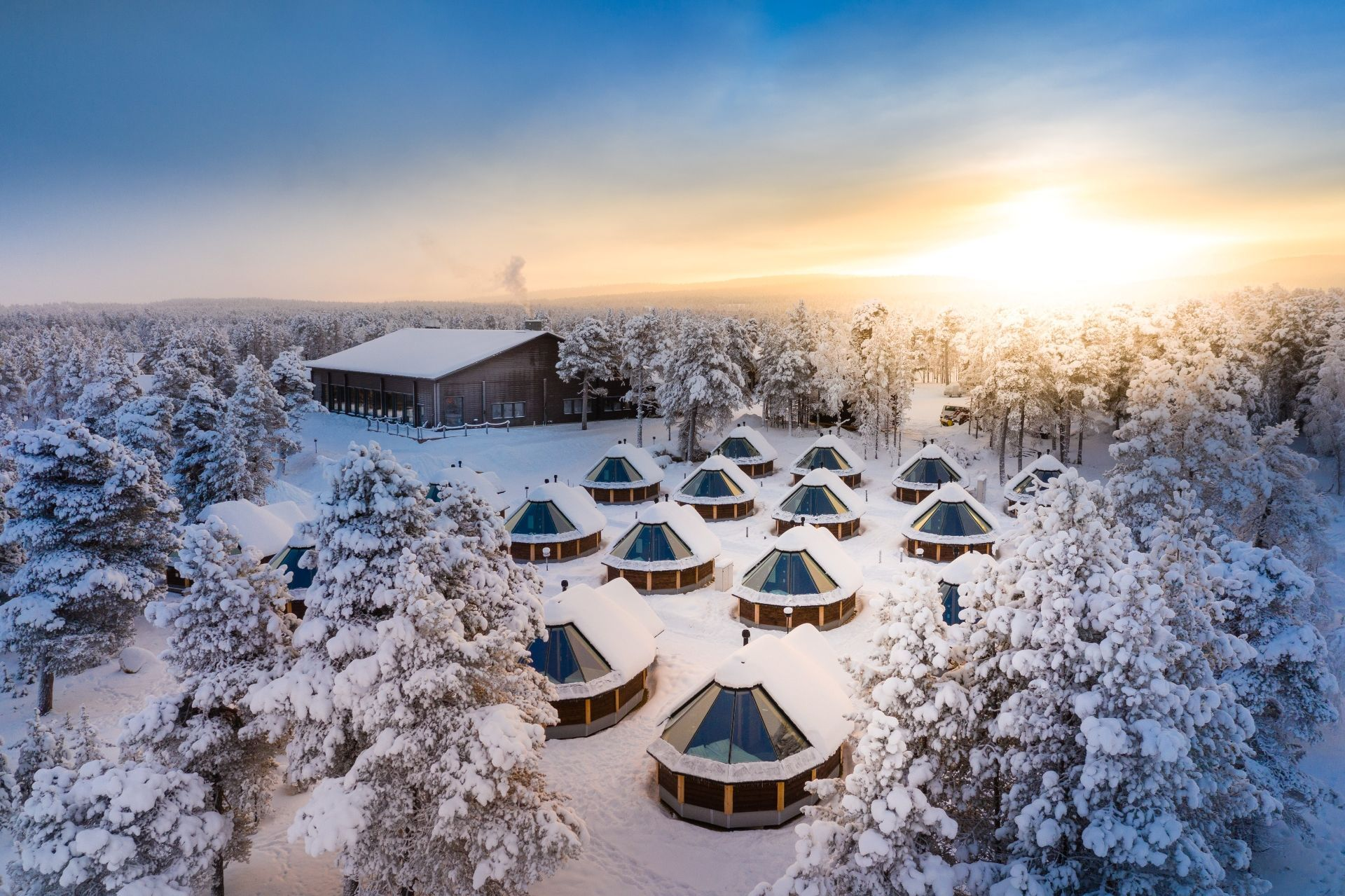 Pre-Christmas Winter Adventure in a Wilderness Lodge in Finland