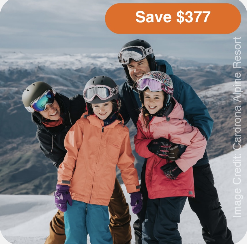 NZ NEW ZEALAND SKI: FAMILY DEAL AT ALPINE RESORT WANAKA
