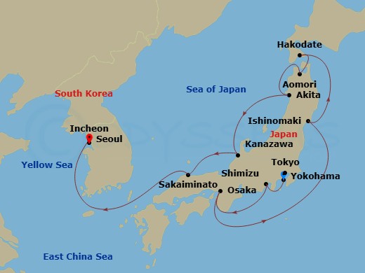 JAPAN & KOREA AUTUMN DISCOVERY FLY, STAY & CRUISE PACKAGE